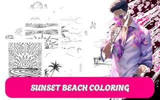 Play Sunset Beach Coloring