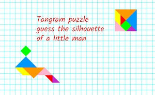 Play Tangram puzzle guess the silhouette of a little man