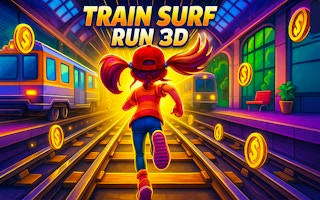 Play Train Surf Run 3D
