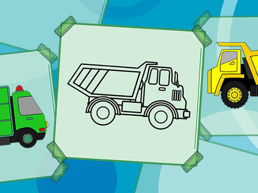 Play Truck Coloring Book