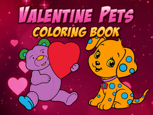 Play Valentine Pets Coloring Book