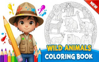 Play Wild Animals Coloring Book