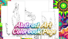 Abstract Art Colorbook Page