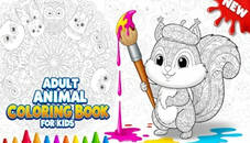 Adult Animal Coloring Book for Kids