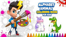 Alphabet Animal Coloring Book for Kids