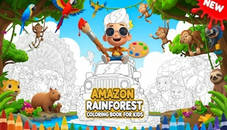 Amazon Rainforest Coloring Book for Kids