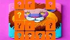 Animal Lion Memory Match