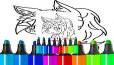 Anime Wolf Girl Coloring Pages