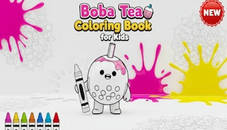 Boba Tea Coloring Book for Kids