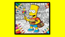 BTS Simpsons Coloring Book