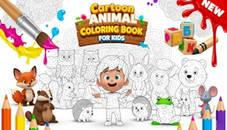 Cartoon Animal Coloring Book for Kids