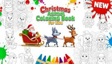 Christmas Animal Coloring Book for Kids
