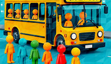 Crazy Bus Car Jam Parking