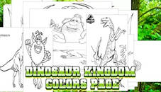 Dinosaur Kingdom Colors Page