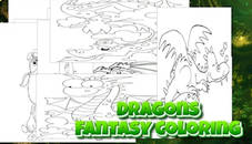 Dragons - Fantasy Coloring