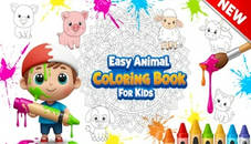 Easy Animal Coloring Book for Kids