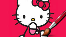 Easy Coloring Kitty