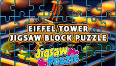 Eiffel Tower Jigsaw Block Puzzle