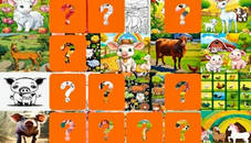 Farm Animals Memory Cards