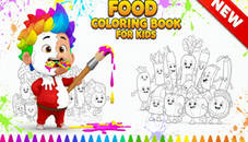 Food Coloring Book for Kids