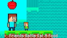 Friends Battle Eat A Food