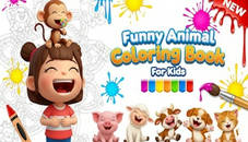 Funny Animal Coloring Book for Kids