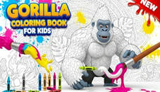 Gorilla Coloring Book for Kids