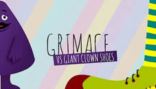 Grimace vs Giant Clown Shoes