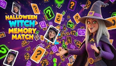 Halloween Witch Memory Match