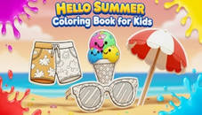 Hello Summer Coloring Book for Kids