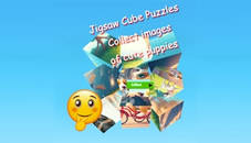 Jigsaw Cube Puzzles Collect Pictures with Cute Puppies