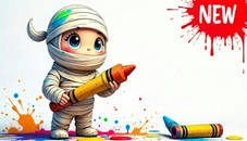 Mummy Coloring Book