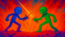 Obby Stickman - On Swords