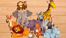 Puzzles for kids with animals sounds