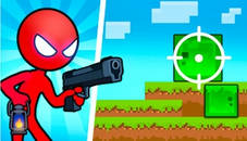 Red Stickman vs Monster School 2