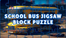 School Bus Jigsaw Block Puzzle