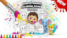 Simple Animal Coloring Book for Kids