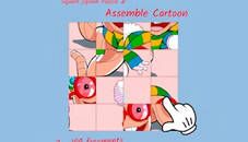 Square jigsaw Puzzle 2 - Assemble Cartoon