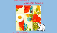 Square jigsaw Puzzle 2 - Assemble Flowers