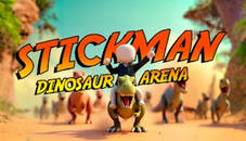 Stickman. Dinosaur arena