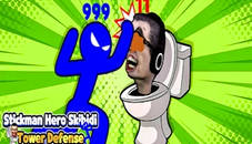 Stickman Hero Skibidi Tower Defense