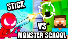 Stickman vs Monster School