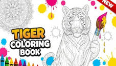 Tiger Coloring Book