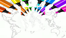 World Map Coloring For Kids